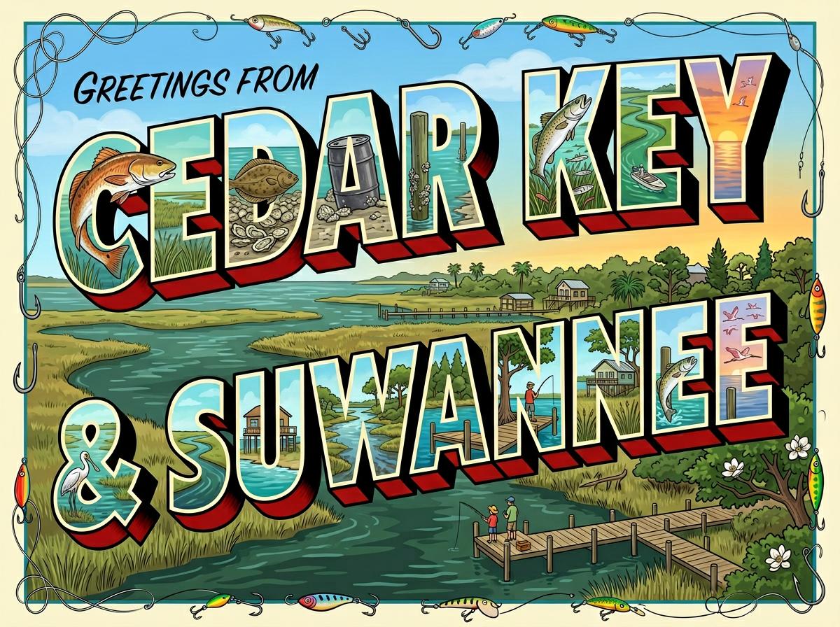 Cedar Key & Suwannee River Fishing Cheat Sheet