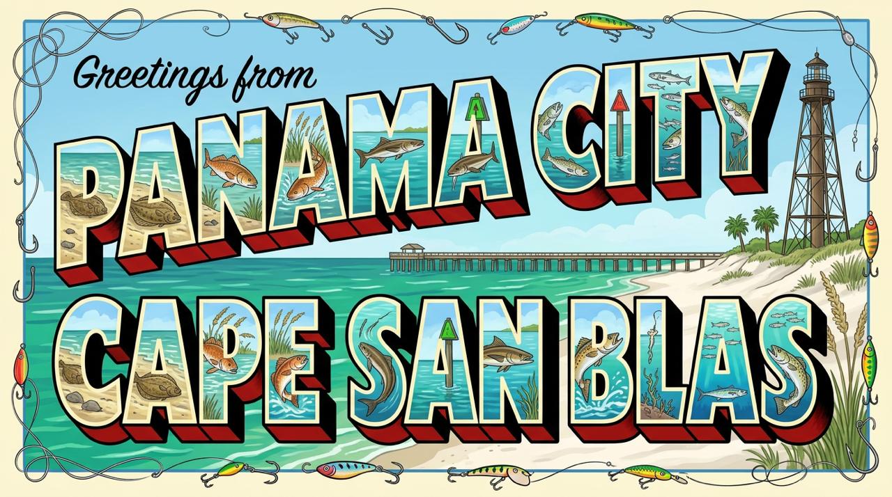 Panama City & Cape San Blas Fishing Cheat Sheet